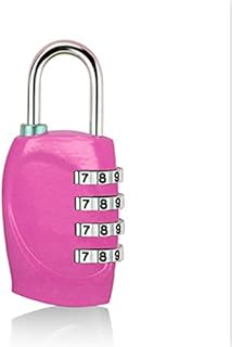 Topfun Combination Lock 4 Digit Padlock Re-settable Combo Lock, Gym Lock, Locker Lock, Waterproof Outdoor Combination Lock for Gate, Cases, Toolbox (Pink-Ⅰ)