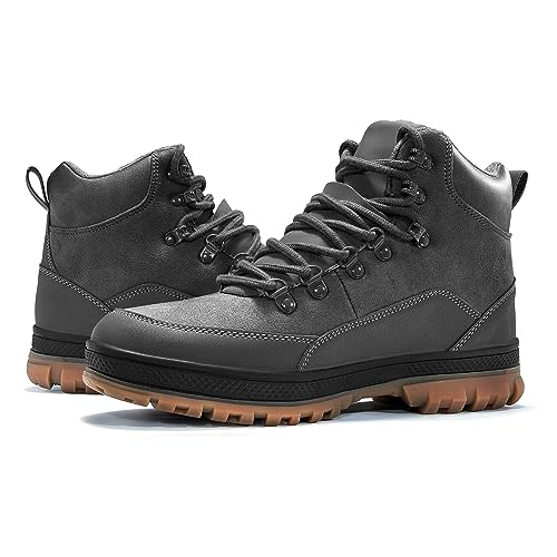 Wondamo WDMT18FBA-GY40 Men'S Snow Boots Lightweight Waterproof Winter Boots Fur Lined Anti-Slip Cold Weather Shoes thumb #6