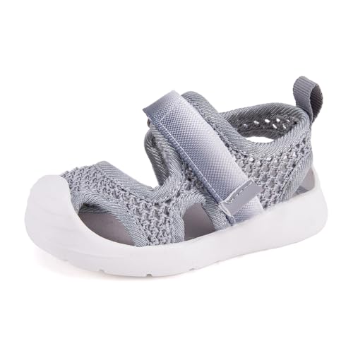 Image of BMCiTYBM Baby Boy Girl Closed Toe Summer Toddler Sandals Lightweight Shoes Infant Non-Slip First Walking Sneakers 6 9 12 18 24 Months 2-3 Years