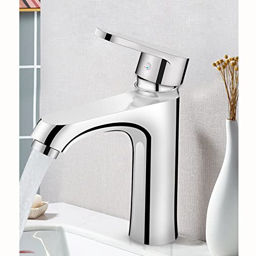 Robinets en laiton monotrou pour lavabo avec commande unique chrome