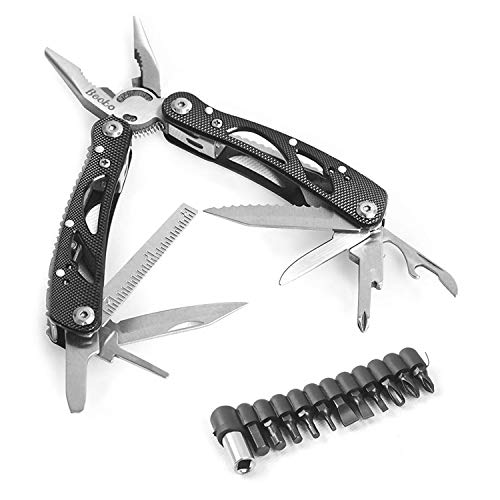 Preisvergleich Produktbild Becko schwarz 24-in-1 multifunktionale,zusammenklappbare und tragbare Kneifzange / Kombizange / gleitschutze elektrischen Werkzeug / Multifunktionswerkzeug Outdoor &Camping Zangen-Set