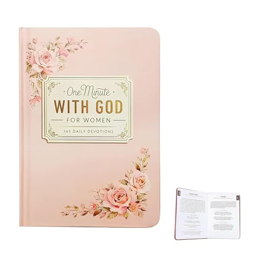 One Minute With God for Women/Men, 365 Devotions, Libro devozionale cristiano, 1 minuto devozionale giornaliero per donne/uomini, libro di preghiera e riflessione bib