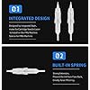 10 PCS Intelli Needle Cartridge For Intelli Digital Permanent Make Up Machine - Tattoo Needles Eyeliner Hair Strokes Nano Strokes Microshading Lips Tattoo Supplies(1RL .35mm)