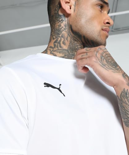 Image of Puma Men's teamLIGA Football Jersey | Lightweight and Sweat Proof Polyester Sports Crew Neck Training T-Shirt for Men | Breathable Athletic T-Shirt for Football & Sports