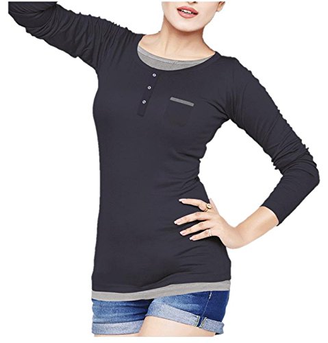 Ladies Long Sleeve Broad Round Neck Top 