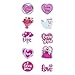2 Rolls of Love Stickers, 1000 pcs Stickers with Pink and Red with Hearts for Scrapbook Journal Envelope Card Making Gift Wrapping Party Favors Valentine's Day (Love)