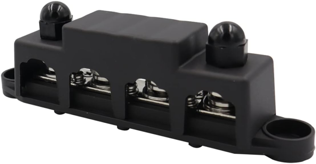 2pcs Abs Covered Bus Bar Power Distribution Block Terminal Blocks Dc for Boat Car Rv