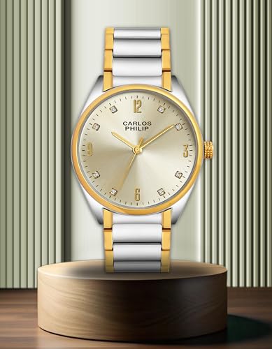 Image of Carlos Philip Axis Series Luxury Analog Watch for Men | Stainless Steel Strap | Japanese Miyota Movement | Stylish Water-Resistant Classic Timepiece
