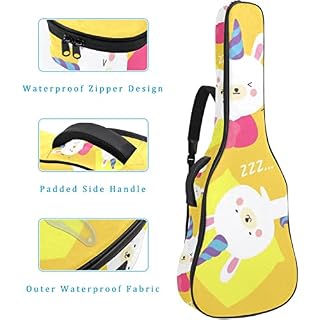 Housse de transport étanche pour guitare avec bandoulière réglable Rose, Multicolore 05, 42.9×16.9×4.7 in, Organiseur de… - Les Beatles, Paul McCartney, John Lennon, RIngo Starr, George Harrison Housse de transport étanche pour guitare avec bandoulière réglable Rose, Multicolore 05, 42.9x16.9x4.7 in, Organiseur de… – Image 4