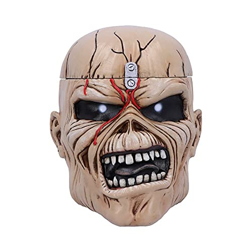 Nemesis Now Trinket Box Iron Maiden Eddie The Trooper Head-Portagioie, Acrylic, Black, Taglia Unica
