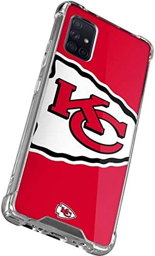 Skinit Clear Phone Case Compatible with Galaxy A71 5G - Officially Licensed NFL Kansas City Chiefs Large Logo Design