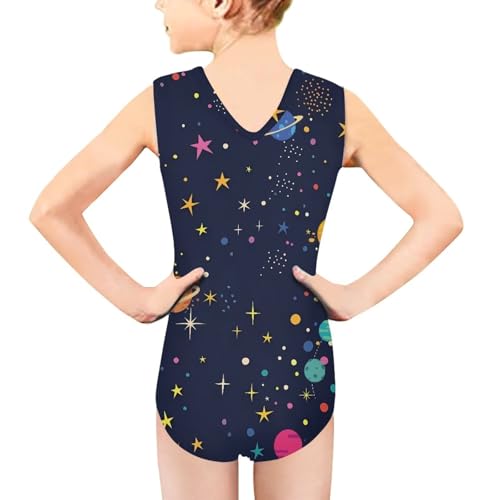 Image of Fashion Print One-Piece Swimsuits for Girls,Soft Stretchy One Piece Bathing Suit Quick Dry Beach Swimwear 5-14 Years