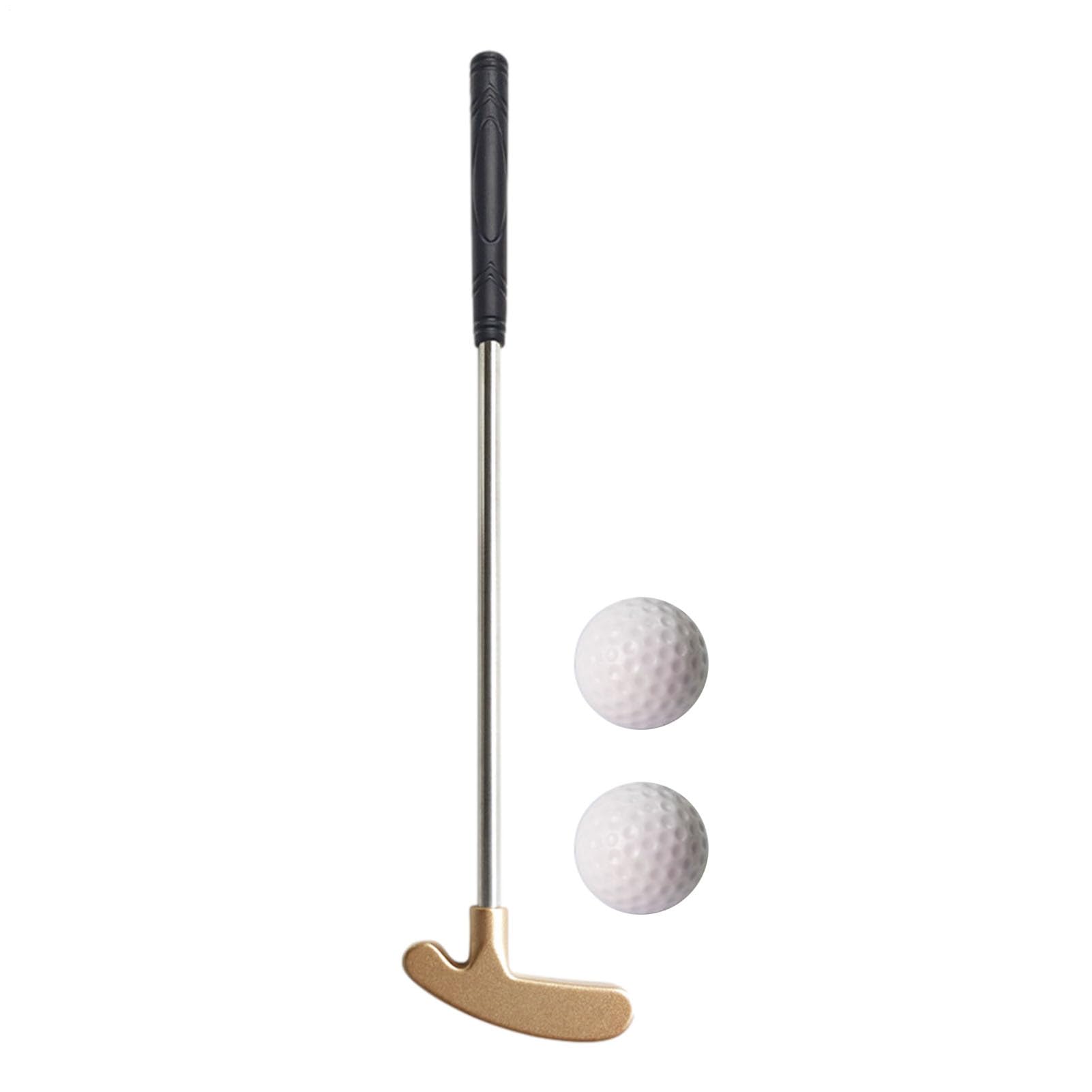 Ensemble de clubs de golf en alliage de zinc pour enfants clubs de mini golf adultes hommes – Deux voies droitier/gaucher intérieur/extérieur Mini Club Ensemble tige stable