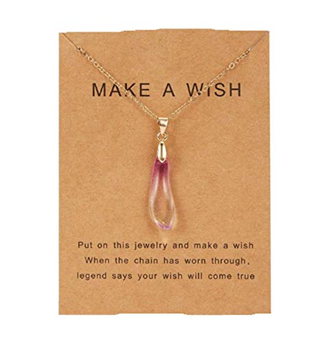 Preisvergleich Produktbild Halskette in Tropfenform, rosa Schuhanzieher Anhänger und Kette