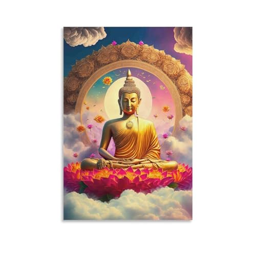 Broderie Diamant Bouddha 5D de 50x60 cm pour réussir une décoration murale sans savoir peindre