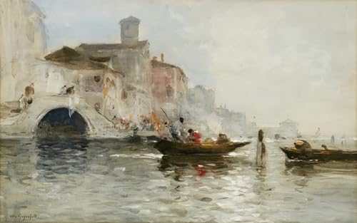Pintura sobre lienzo clásica de Wilhelm Von Gegerfelt con acabado de alta fidelidad y 60x90cm