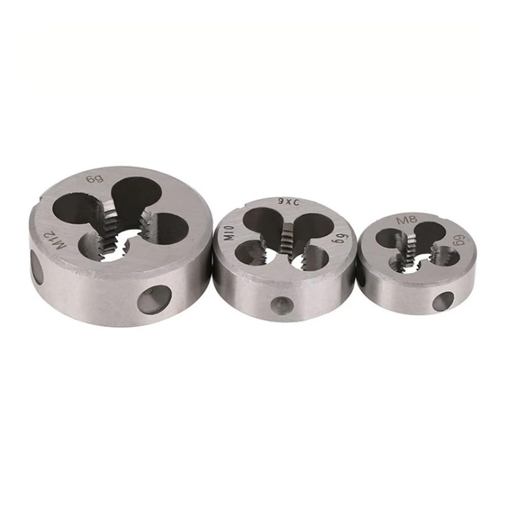 Nakrętka ręczna 1-5 szt. stalowych matryc do gwintów M1.2~M20, metrycznych, metalowych narzędzi do gwintów(5pcs,M14x2)