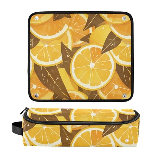 Bolsa de viaje y tapete resistente al calor Chic Lemons para herramientas de cabello miniatura 3