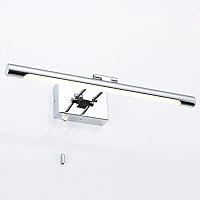 Vista 1 de Lámpara LED moderna para tocador de baño de 5 W, lámpara de espejo con acabado cromado, accesorios de iluminación de tocador con interruptor