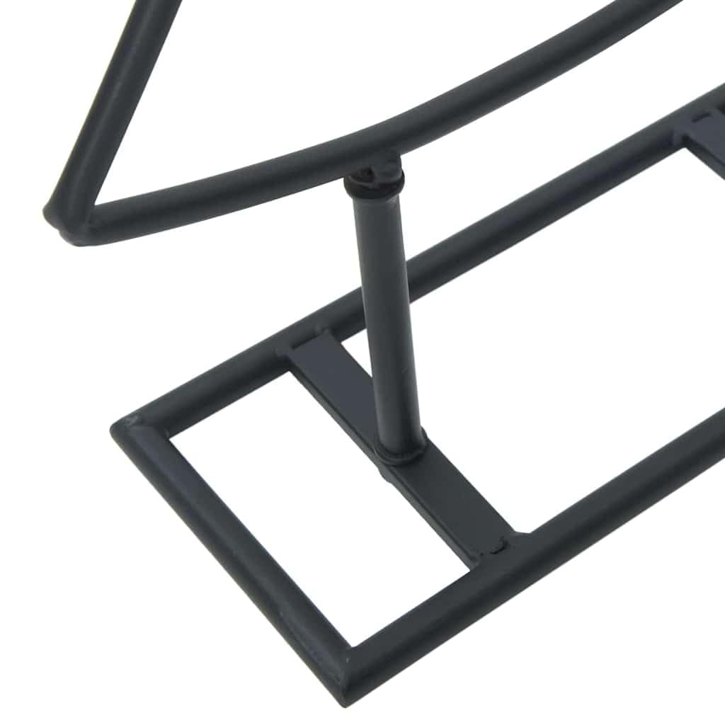 vidaXL Albero di Natale in metallo Nero 60 cm Acciaio