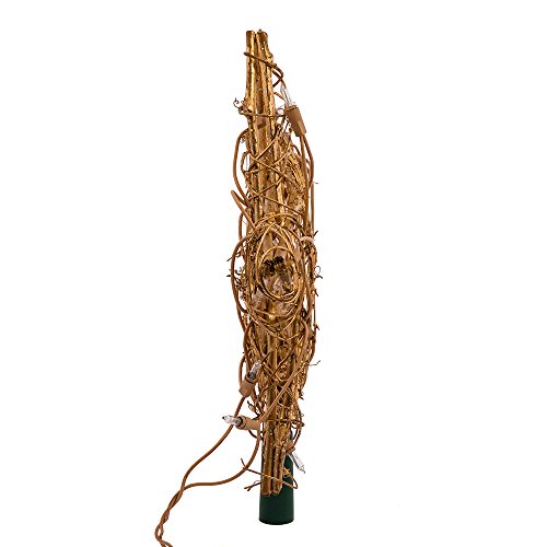 Kurt S. Adler Kurt Adler 20-Light Gold Rattan Star Treetop #TOP3