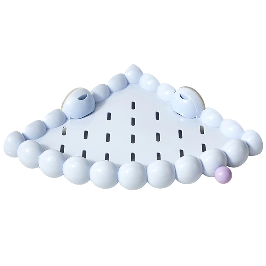 Hndhbfgrt Cloud Batoom Corner Drainable Storage Ra No Drilling Suction Cup Organizer for Toiletries