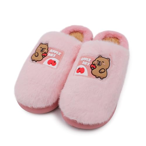 Image of VRITRAZ Women's Comfort Slip On Closed Toe Warm Winter with Cute Design print House Clog Indoor Slipper