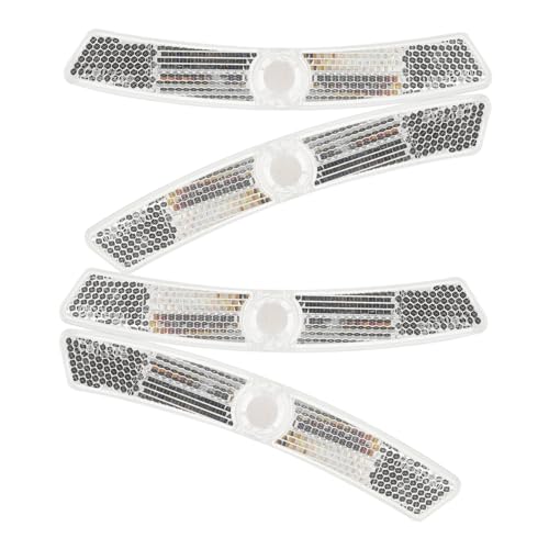 ibasenice 4pcs Bike Reflective Sheet Bicycle Wheel Lights Led Tail Light Set for Night Riding Reflective Decorations for Safety