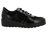 Doctor Cutillas | Zapato Mujer Piel Combinada | Piso Goma con cuña | Cierre en Empeine con Cordones Elasticos y Cremallera | Modelo 45411 | Hechas en España