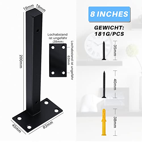 Set of 4 Wall Brackets Shelf Supports, Heavy Duty Wall Shelf Wareholder, Shelf Bracket, Floating Shelf Bracket, Shelf Bracket - Image 2