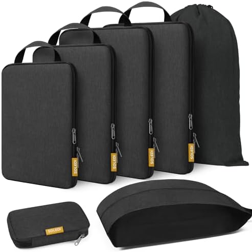 Lot De 8 Cubes De Rangement Pour Bagages – Sacs De Compression De Voyage 40-60L (tissu Oxford + Mesh)
