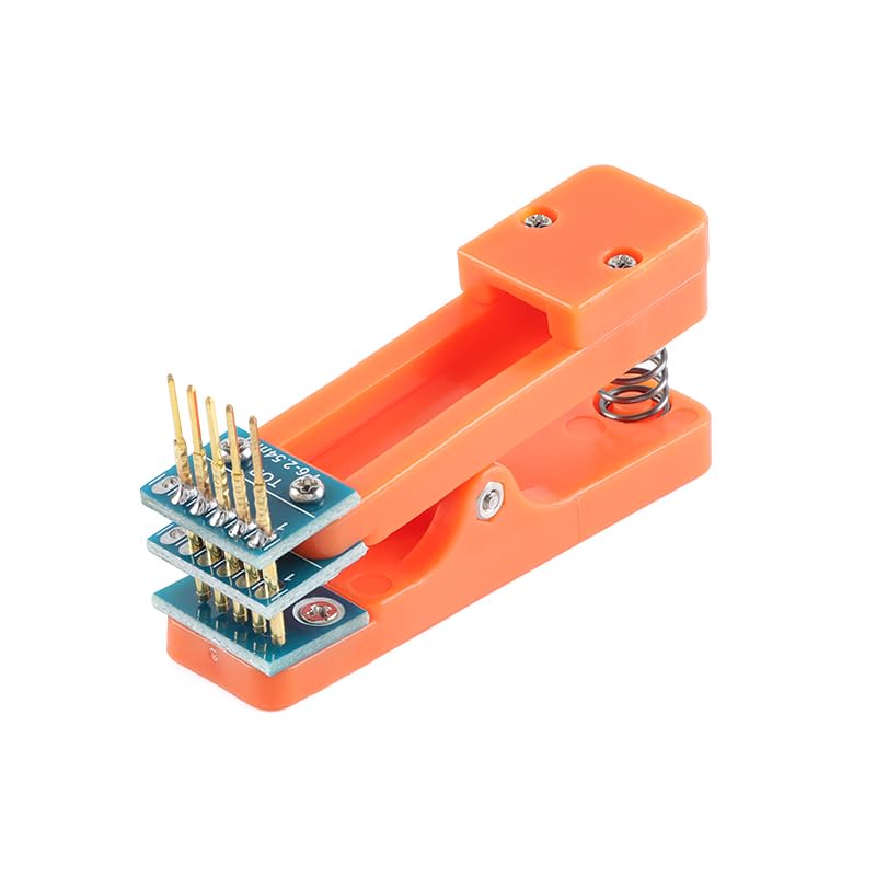 Image of 2Pcs 2.54mm Single Row 5Pin Test Clip Module Board Program Burning Clip 5 Pin PCB Burning Fixture Programmer Burning Clip with Dupont Wire