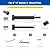 Muzata 10Pair Black Cable Railing kit Invisible 1/8" Upgraded Swage Tensioner and Terminal Hidden T316 Stainless Steel for 2"-6" Wood Metal Post WoodHidden System CR26, CV1 CV2 CA7