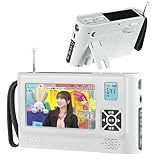 【2026発売】 ワンセグテレビ 4.3インチポータブルテレビ 防災テレビ 液晶画面 FM/AMラジオ付き 4way電源 マルチメディア機能 TV録画可能 写真・音楽・動画再生可能 MCX 外部アンテナ端子付 ソーラー充電・手回し発電・USB-C給電・単3乾電池 IPX4防水 防災ラジオ Sサイレン/LEDライト付き イヤホン接続可(PSE認証済 三年保証日本語説明書付)