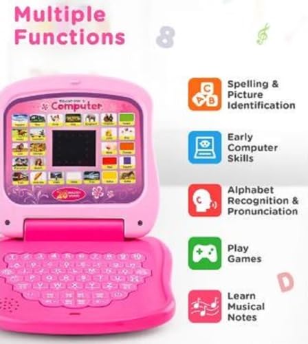 Image of Braintastic Kids Laptop Computer Musical Learning & Educational Toy with Led Display & Music for Kids