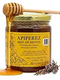 APIPEREZ Miel Cruda de Monte 500 g – Miel Natural de Mielato, Antioxidante y Antimicrobiana – Sabor Intenso y Color Ámbar Oscuro – Recolectada en la Serranía de Cuenca