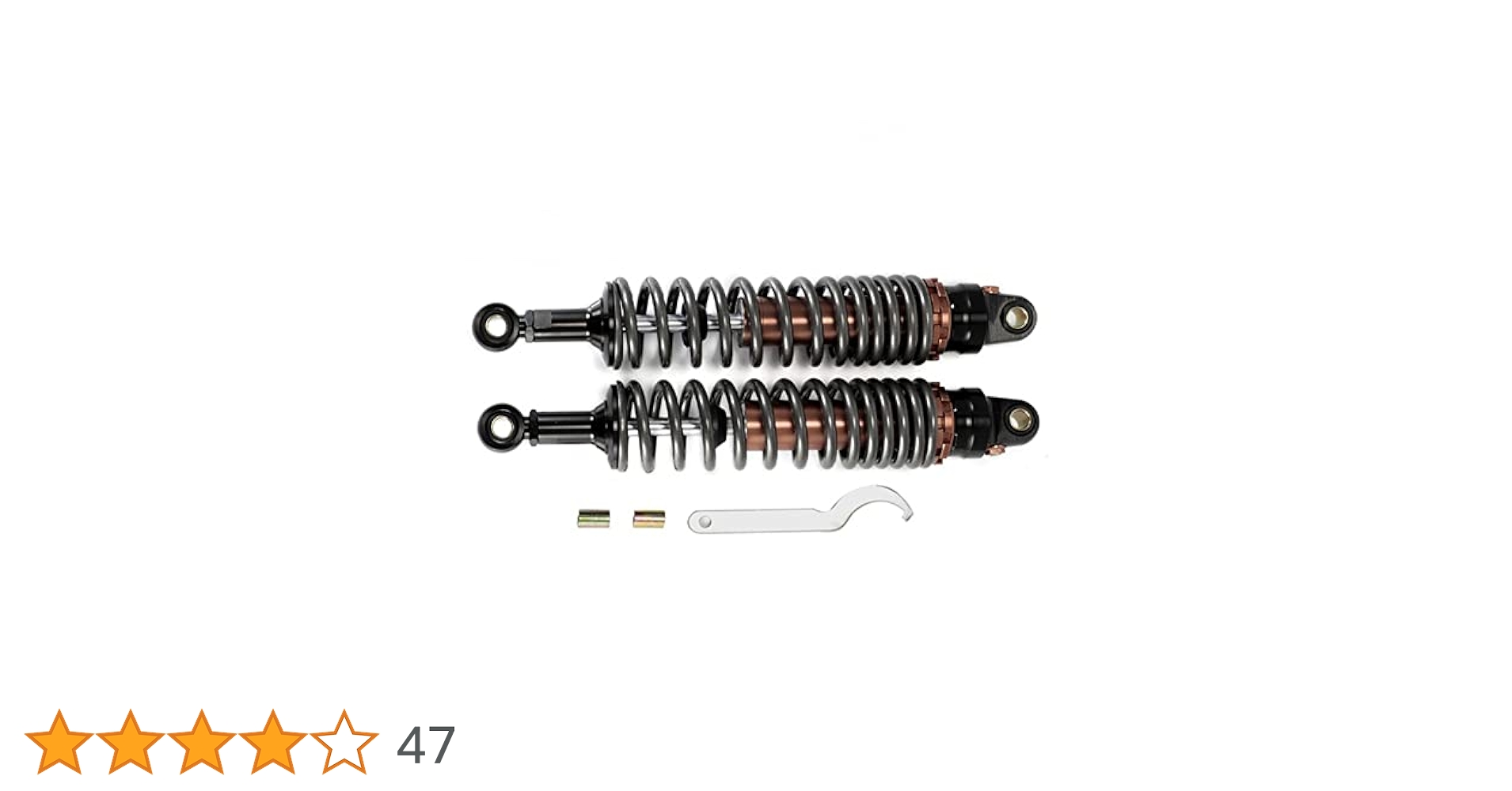 Hegeiisy 380mm 8mmショックアブソーバーリアサスペンション汎用品 Amazon | Hegeiisy ユニバーサルATVクワッドダート用380mm 8mm
