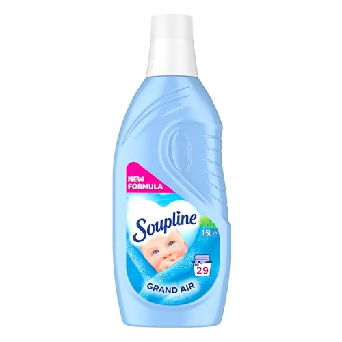 SOUPLINE - Adoucissant Dilué Grand Air - Parfum 3D Révolutionnaire et Fraîcheur 30 Jours - Assouplissant linge - Efficace même à froid - Format 1,5L