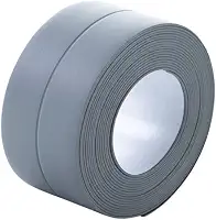 Fita Antiderrapante para Banheiro - Adesivo PVC Multiuso, Vedação Impermeável à Prova D'Água(Cinza)