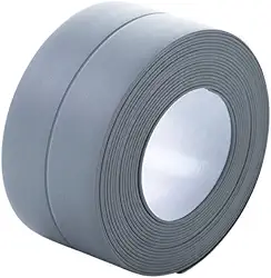 Fita Antiderrapante para Banheiro - Adesivo PVC Multiuso, Vedação Impermeável à Prova D'Água(Cinza)