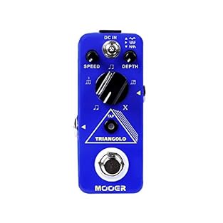 MOOER TRIANGOLO High Quality Digital Tremolo Guitar Effects Pedal, a Micro sized tremolo pedal with a very unique feature set. The toggle switch can select between TRIANGULAR, SQUARE and SAW TOOTH tremolo shapes. This alters the attack and release of...