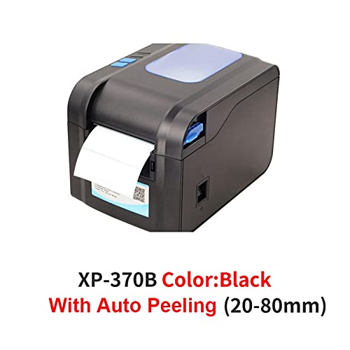 Image of Label Barcode Printer Thermal Receipt Label Printer Bar Code QR Code Sticker Machine 20mm-80mm Auto Stripping 370B(370B USB Port)