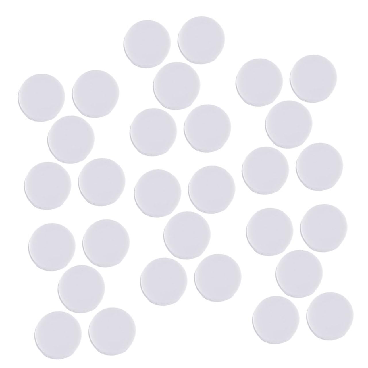 SHINEOFI Insert White Flat Oval Plastic Rings for DIY Toys 50Pcs Lightweight Sensory Accessories for Baby Rattles 1.5X1.5X0.3 Inch