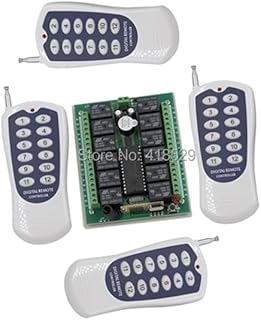 dc 12v Remote Control switches System,12CH RF Wireless Remote Control Switch 7A relays Fixed Code SKU: 5579