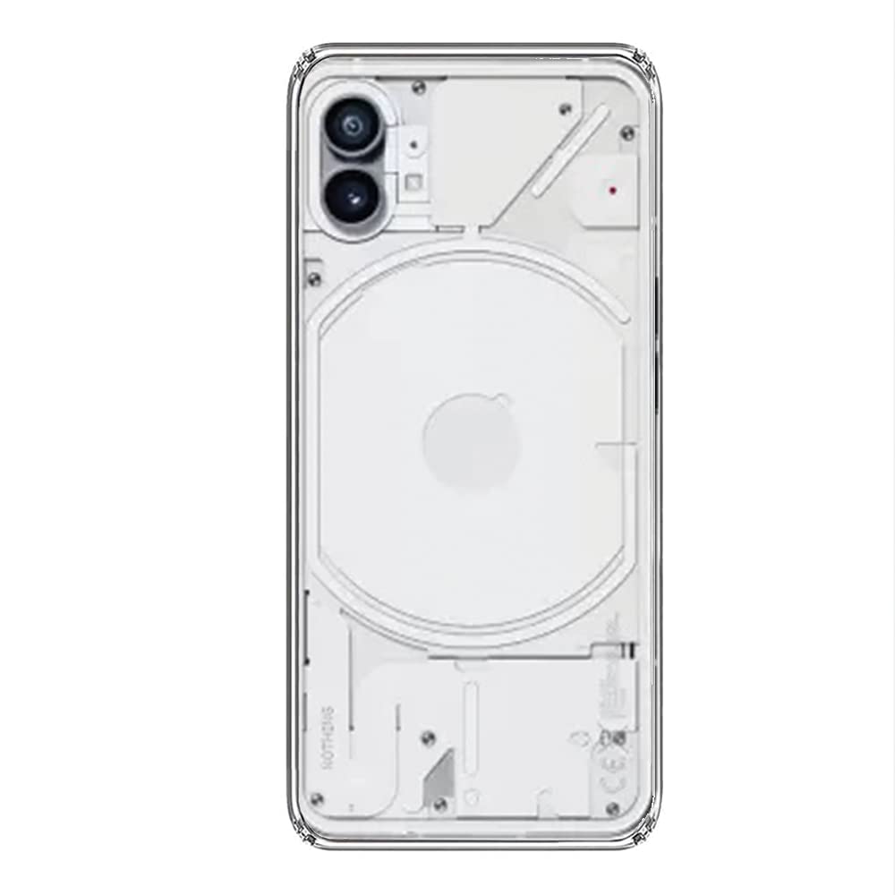 Etechnic Silicone Back Cover for Nothing Phone 1 Back Cover | Slim Soft Back Case for Nothing Phone 1 (Transparent)