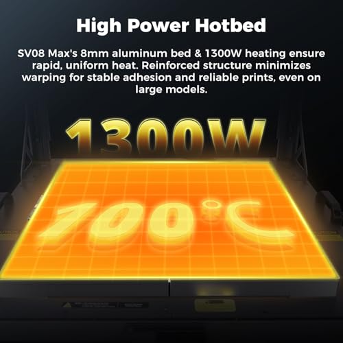 Image of Sovol SV08 MAX CoreXY 3D Printer, Voron 2.4 Open Source 700mm /s High Speed 3D Printers, with Eddy Current Sensor Leveling, XYZ Full Linear Rails and Camera, Larger Build Volume 19.7x19.7x19.7in