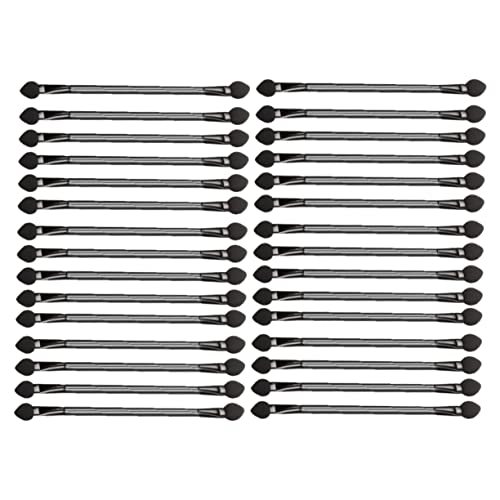 Ipetboom Eyeshadow Brush Set 30pcs Makeup Brush Double Sided Eyeshadow Applicator Comfortable to Use Non-slip Grip