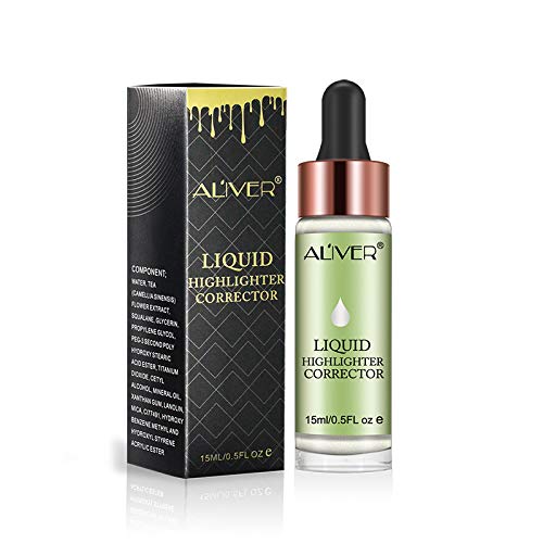 3D Highlighter Liquid Glow Shimmer Glitter Face Glow Cream Spot Concealer (#3 SHINE GOLD)