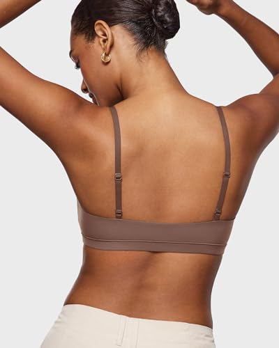 Image of INLYRIC Women's Inbarely Bralettes Cami Bras No Underwire Wireless Seamless Unlined Comfort Sports Bra
