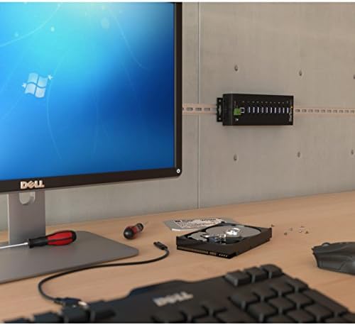 StarTech 10-Port Industrial USB 5Gbps Hub, Mountable, TAA (ST1030USBM) - 3